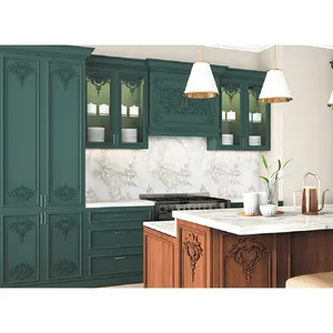 Elegant acanthus ornament from solid wood - 2